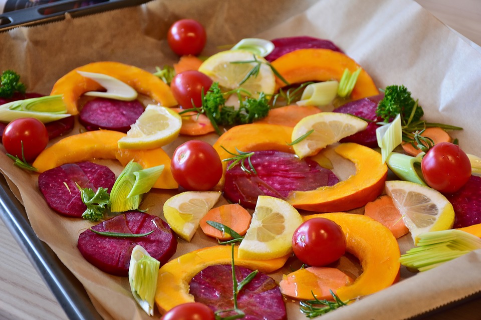 plat de légumes au four